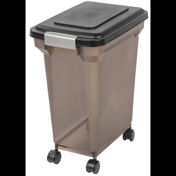 ◾️IRIS USA 22lb WeatherProof Airtight Pet Food Storage Container-Smoke🟫 - Picture 2 of 4